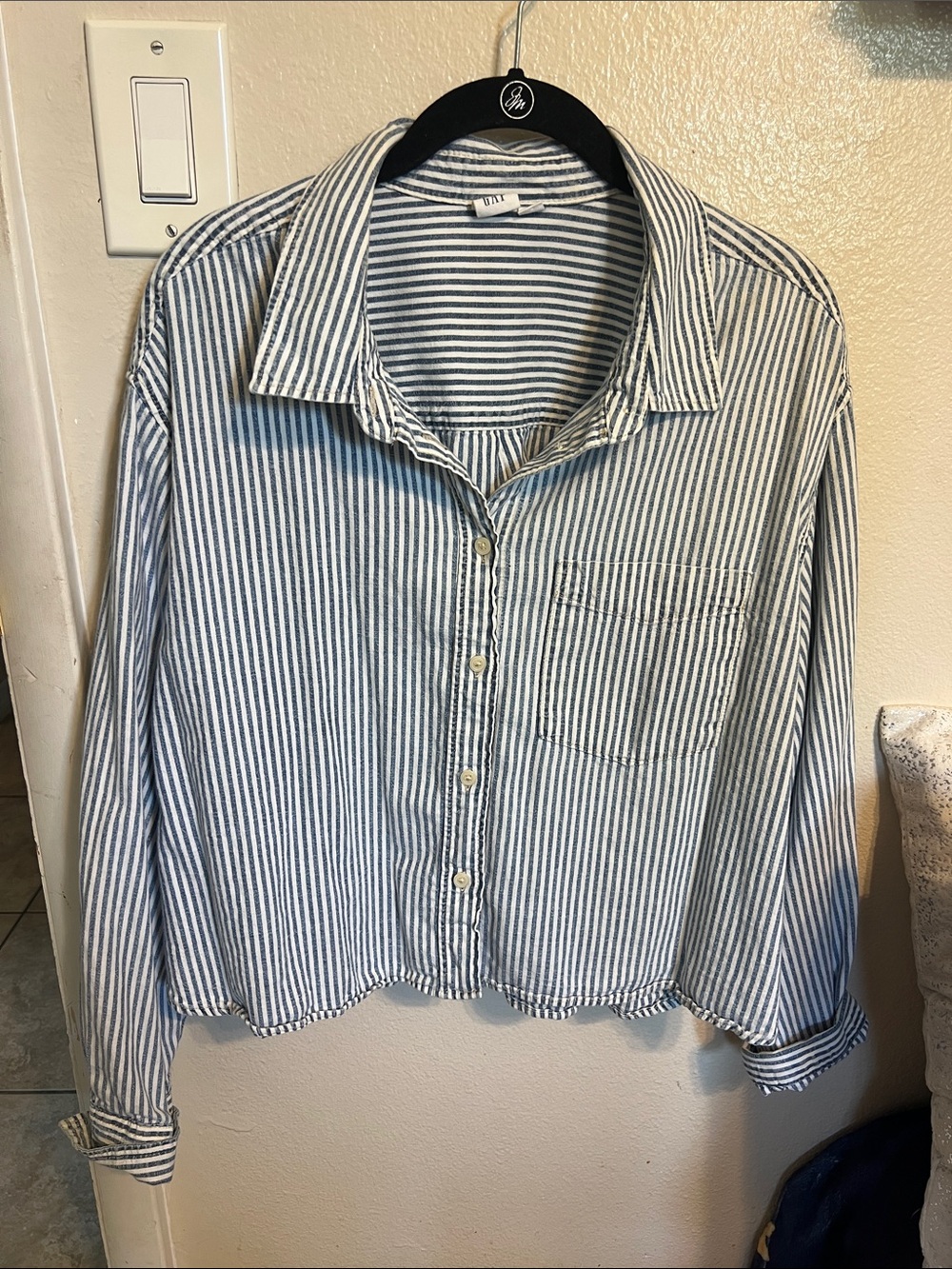 GAP Blue & White Striped Shirt